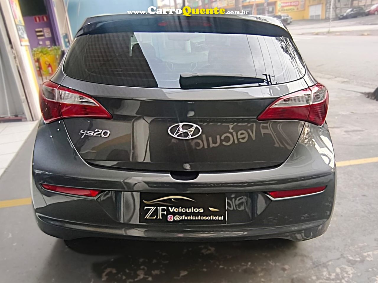 HYUNDAI   HB20 COMFORT PLUS 1.0 TB FLEX 12V MEC.   CINZA 2017 1.0 FLEX - Loja