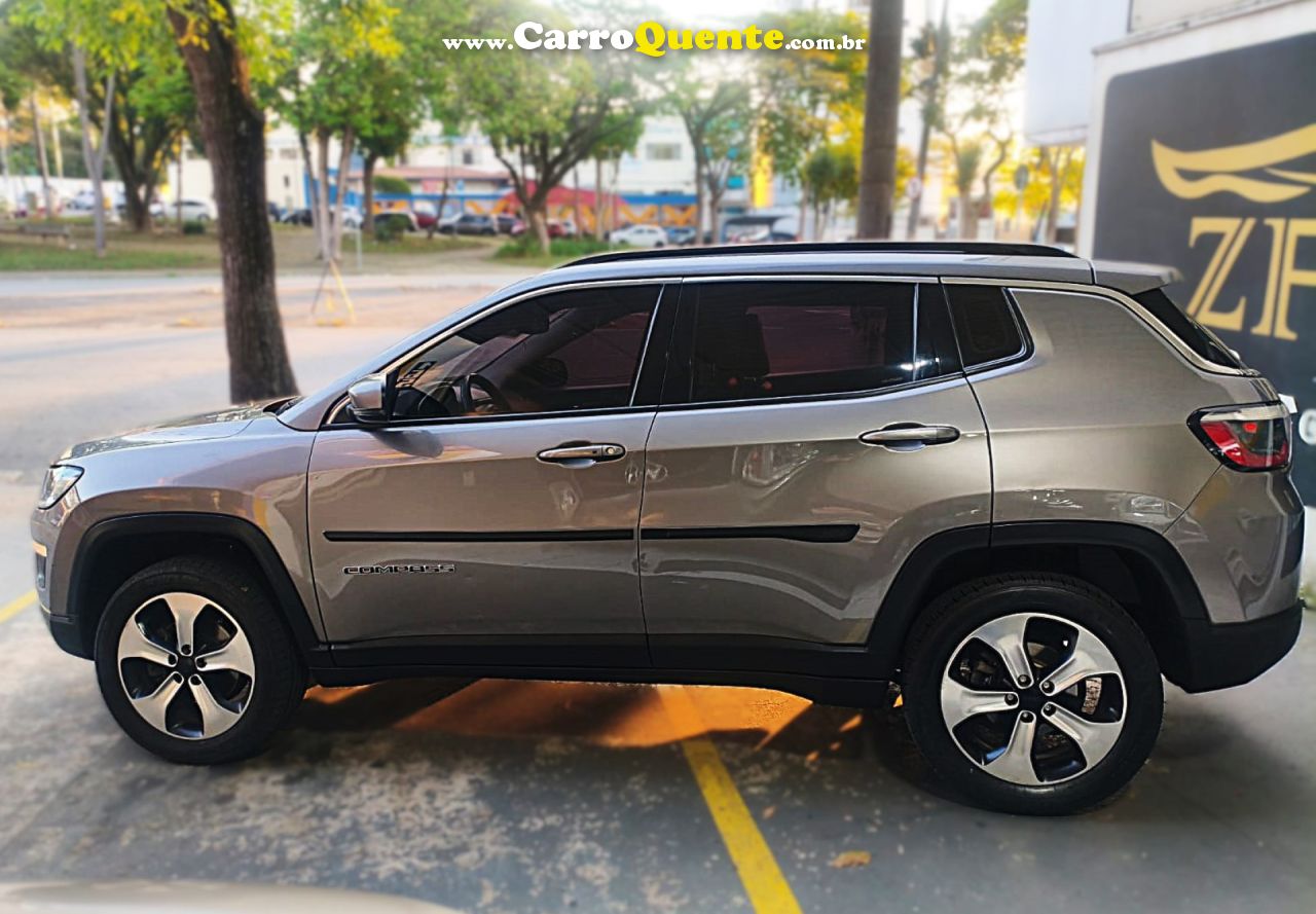 JEEP   COMPASS LONGITUDE 2.0 4X4 DIES. 16V AUT.   CINZA 2017 2.0 DIESEL - Loja