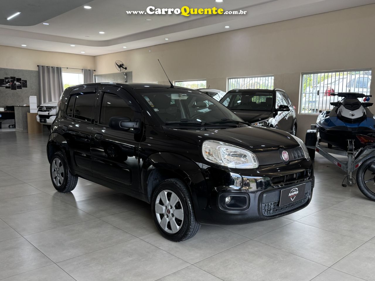 FIAT   UNO ATTRACTIVE 1.0 FIRE FLEX 8V 5P   PRETO 2015 1.0 FLEX - Loja