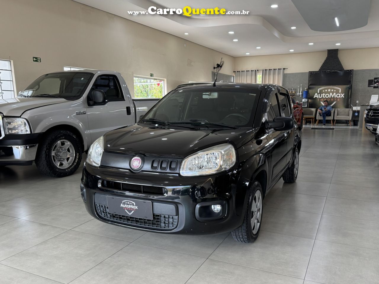 FIAT   UNO ATTRACTIVE 1.0 FIRE FLEX 8V 5P   PRETO 2015 1.0 FLEX - Loja