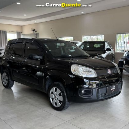 FIAT   UNO ATTRACTIVE 1.0 FIRE FLEX 8V 5P   PRETO 2015 1.0 FLEX