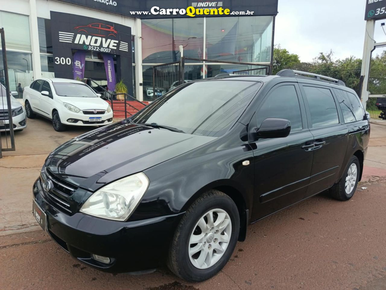 KIA   CARNIVAL EX 3.8 V6 24V 242CV AUT.   PRETO 2008 3.8 GASOLINA - Loja
