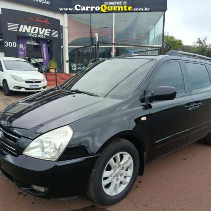 KIA   CARNIVAL EX 3.8 V6 24V 242CV AUT.   PRETO 2008 3.8 GASOLINA