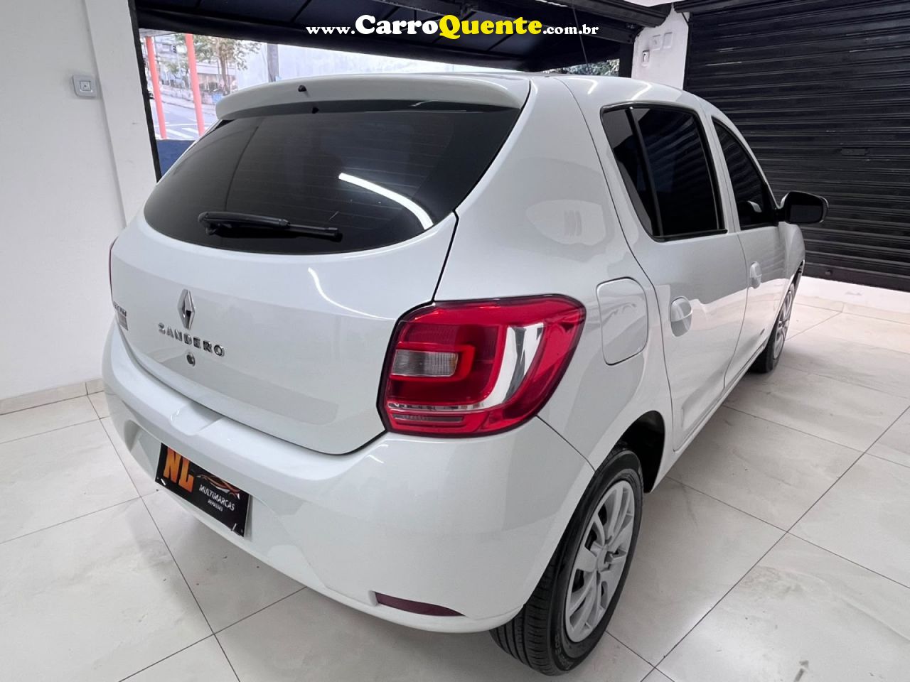 RENAULT   SANDERO AUTHENTIQUE FLEX 1.0 12V 5P   BRANCO 2019 1.0 FLEX - Loja