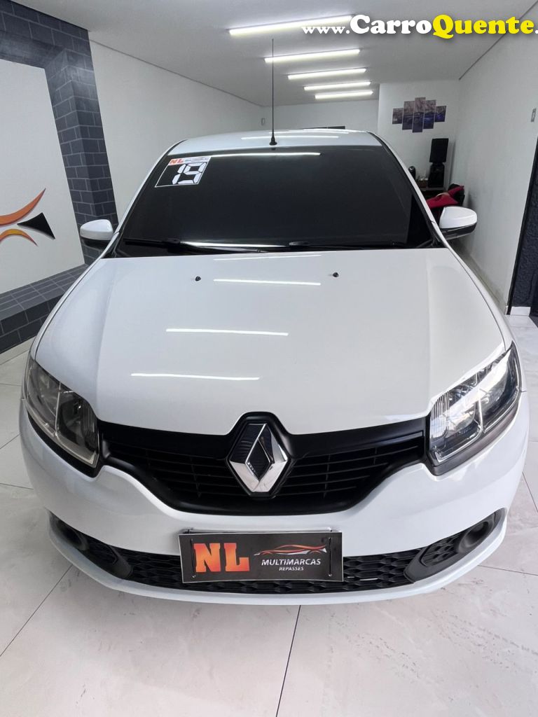 RENAULT   SANDERO AUTHENTIQUE FLEX 1.0 12V 5P   BRANCO 2019 1.0 FLEX - Loja