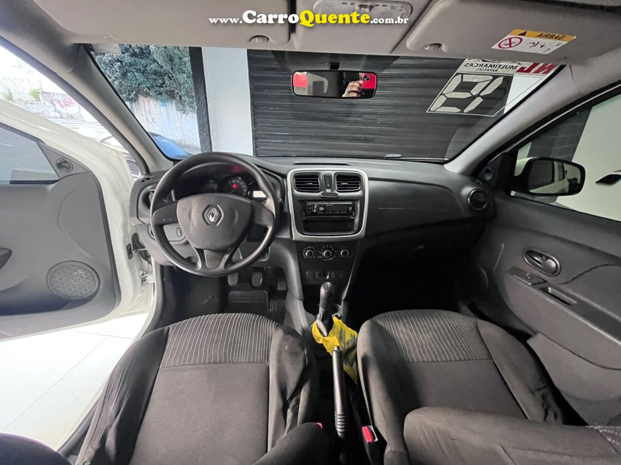 RENAULT   SANDERO AUTHENTIQUE FLEX 1.0 12V 5P   BRANCO 2019 1.0 FLEX - Loja