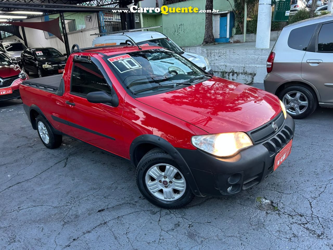 FIAT   STRADA 1.4 MPI FIRE FLEX 8V CS   VERMELHO 2010 1.4 FLEX - Loja