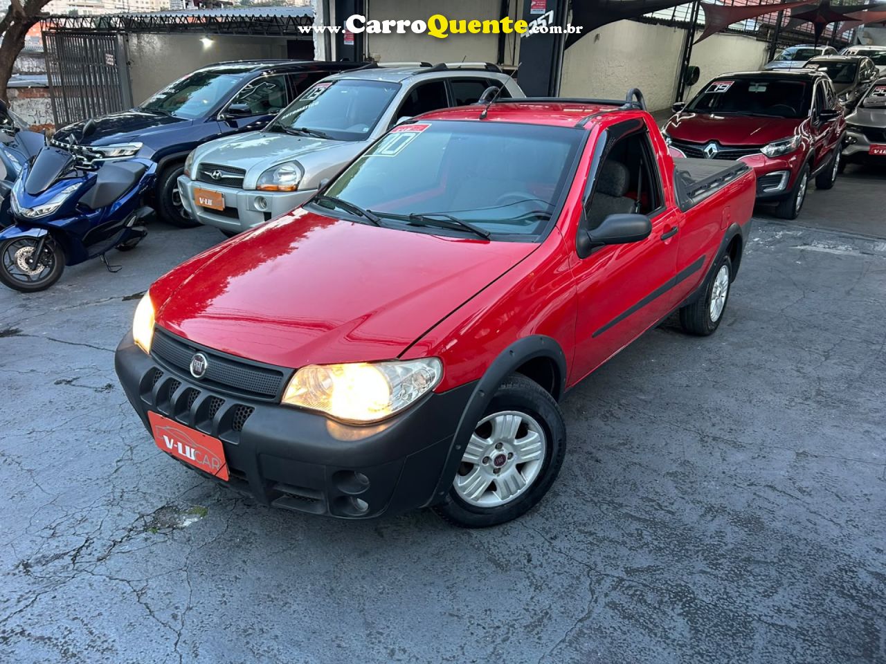 FIAT   STRADA 1.4 MPI FIRE FLEX 8V CS   VERMELHO 2010 1.4 FLEX - Loja