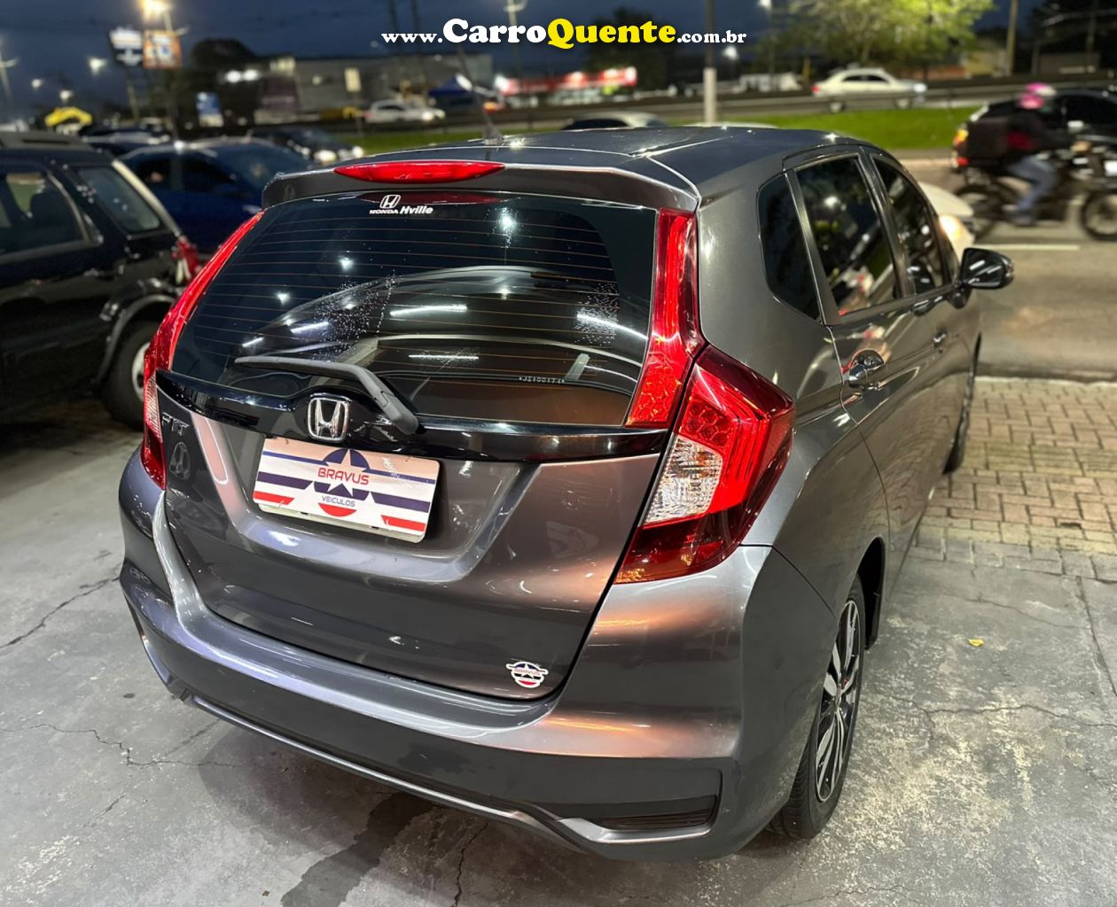 HONDA   FIT EXSEX 1.5 FLEXFLEXONE 16V 5P AUT.   CINZA 2018 1.5 FLEX - Loja