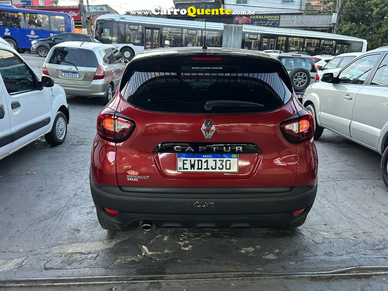 RENAULT   CAPTUR LIFE 1.6 16V FLEX 5P AUT.   VERMELHO 2019 1.6 FLEX - Loja