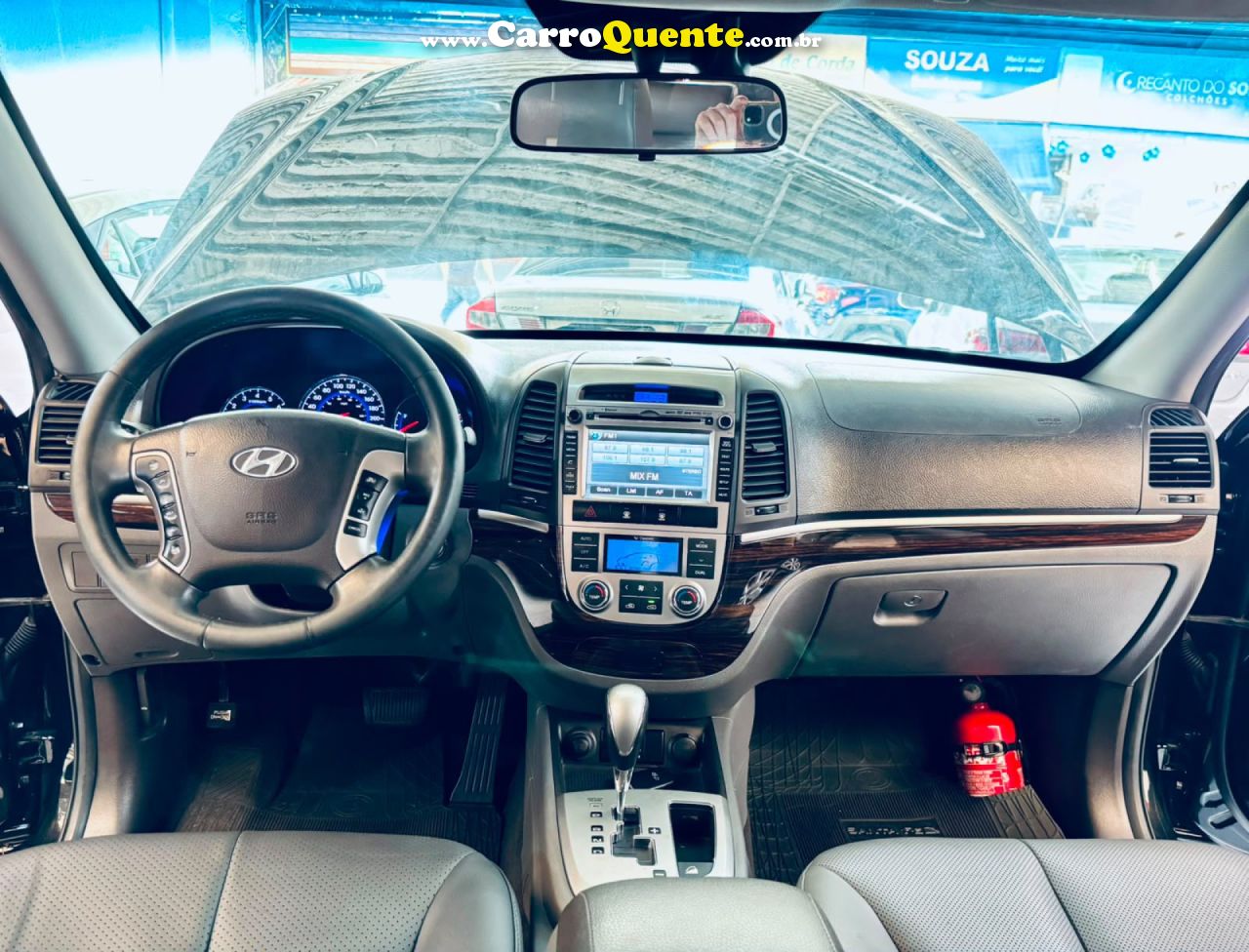 HYUNDAI   SANTA FE GLS 3.5 V6 4X4 TIPTRONIC   PRETO 2012 3.5 GASOLINA - Loja