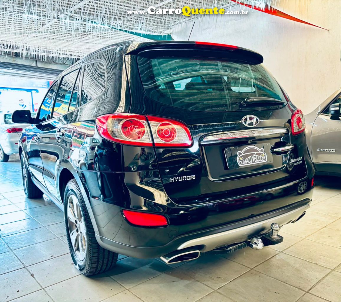 HYUNDAI   SANTA FE GLS 3.5 V6 4X4 TIPTRONIC   PRETO 2012 3.5 GASOLINA - Loja
