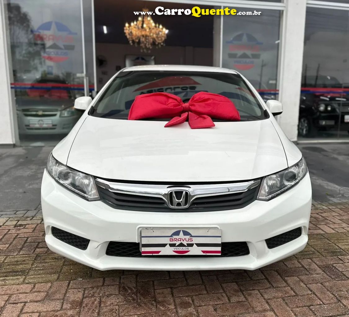 HONDA   CIVIC SEDAN LXS 1.81.8 FLEX 16V AUT. 4P   BRANCO 2015 1.8 FLEX - Loja