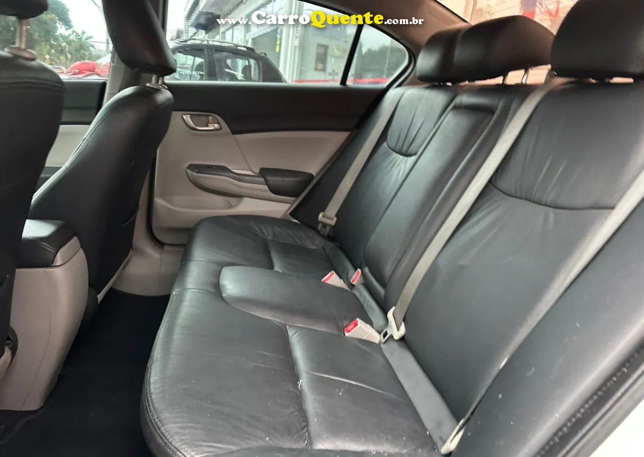 HONDA   CIVIC SEDAN LXS 1.81.8 FLEX 16V AUT. 4P   BRANCO 2015 1.8 FLEX - Loja