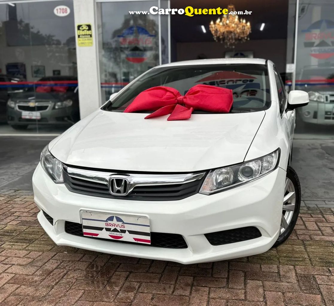 HONDA   CIVIC SEDAN LXS 1.81.8 FLEX 16V AUT. 4P   BRANCO 2015 1.8 FLEX - Loja