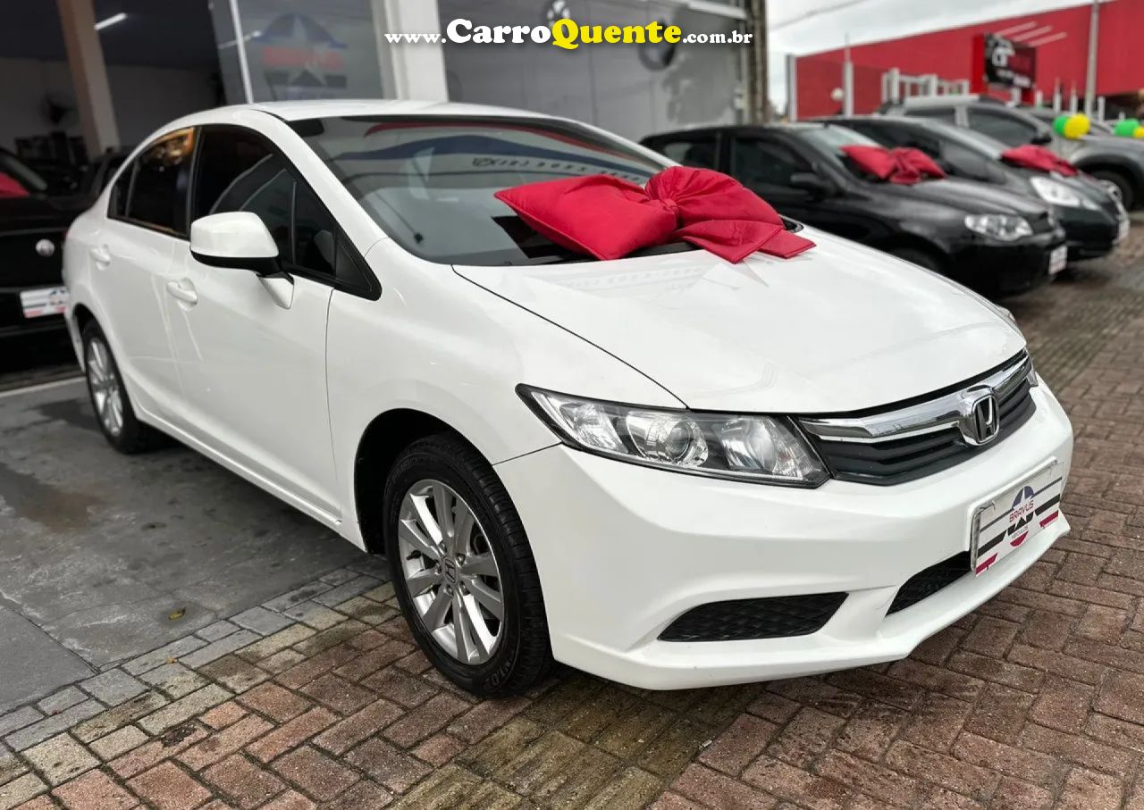 HONDA   CIVIC SEDAN LXS 1.81.8 FLEX 16V AUT. 4P   BRANCO 2015 1.8 FLEX - Loja