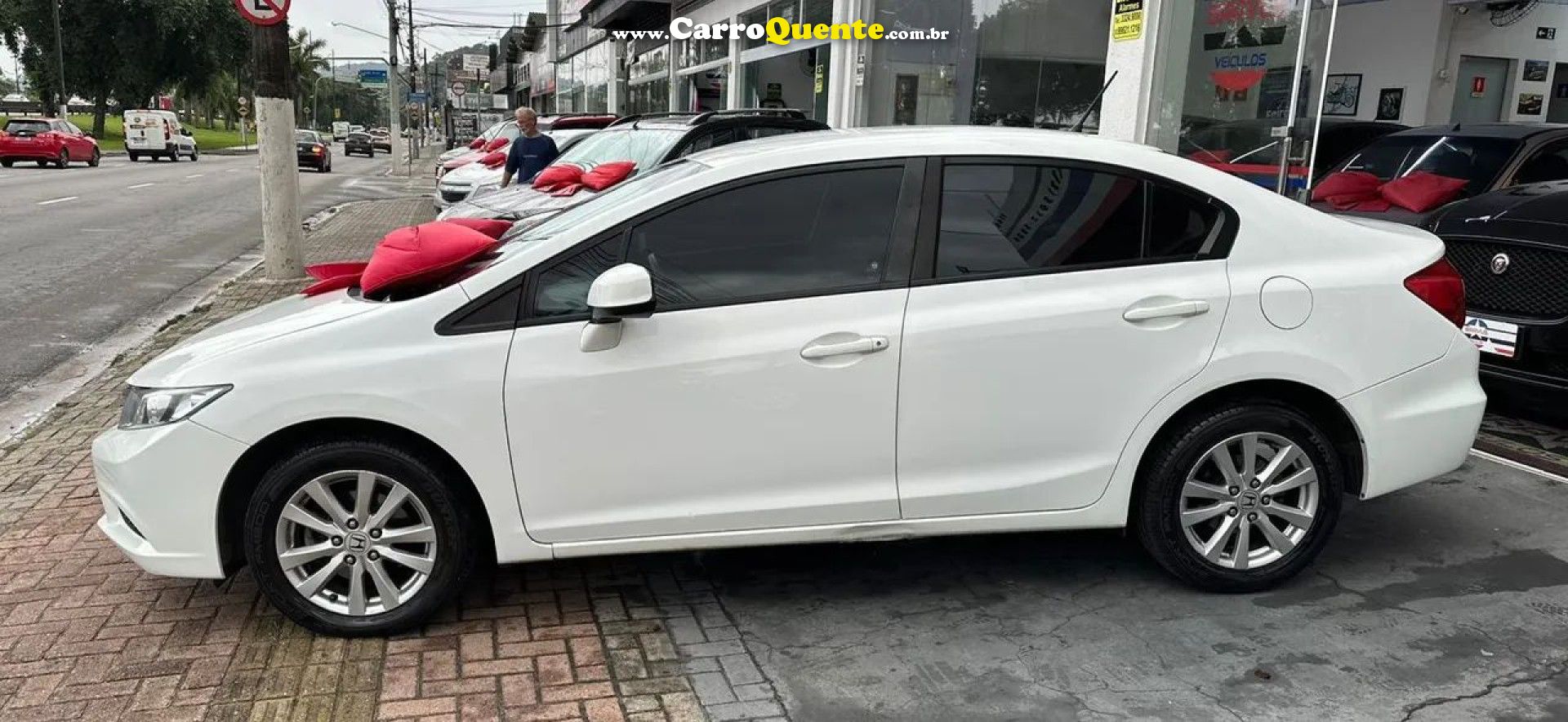 HONDA   CIVIC SEDAN LXS 1.81.8 FLEX 16V AUT. 4P   BRANCO 2015 1.8 FLEX - Loja