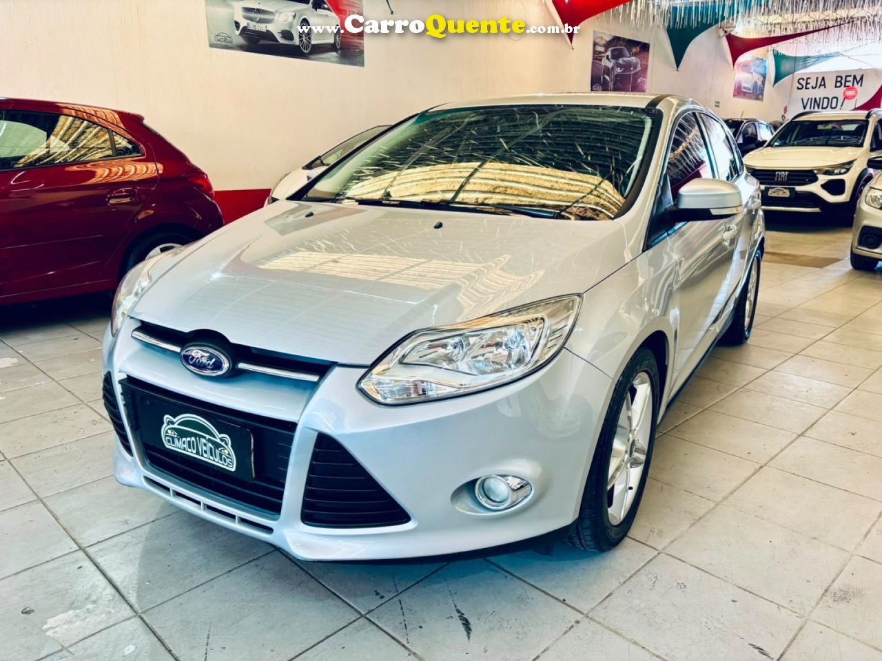 FORD   FOCUS 2.0 16VSESE PLUS FLEX 5P AUT.   PRATA 2015 2.0 FLEX - Loja