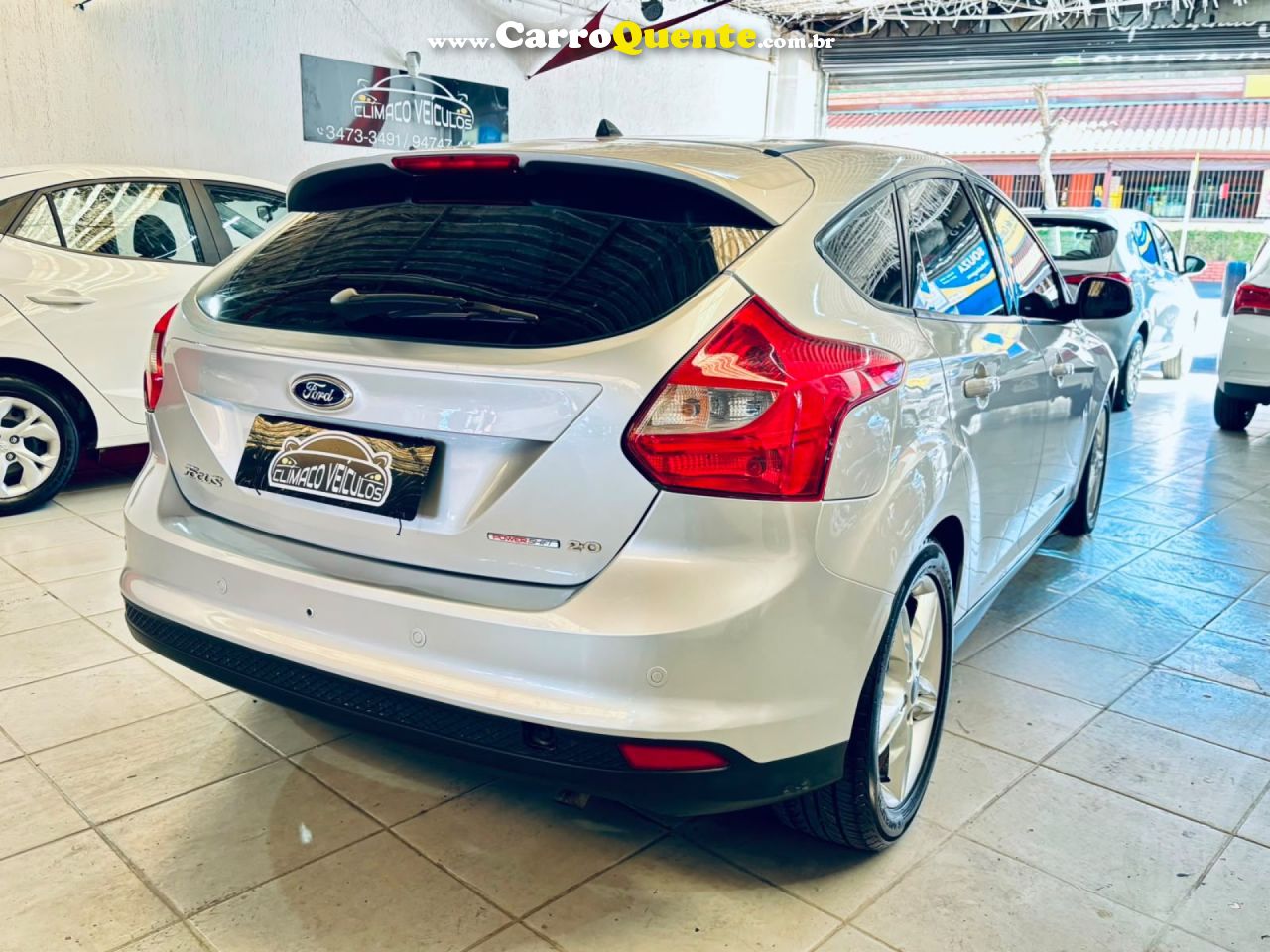 FORD   FOCUS 2.0 16VSESE PLUS FLEX 5P AUT.   PRATA 2015 2.0 FLEX - Loja