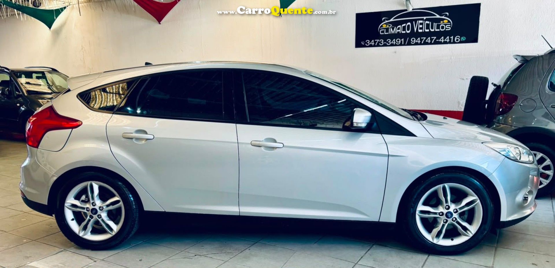 FORD   FOCUS 2.0 16VSESE PLUS FLEX 5P AUT.   PRATA 2015 2.0 FLEX - Loja