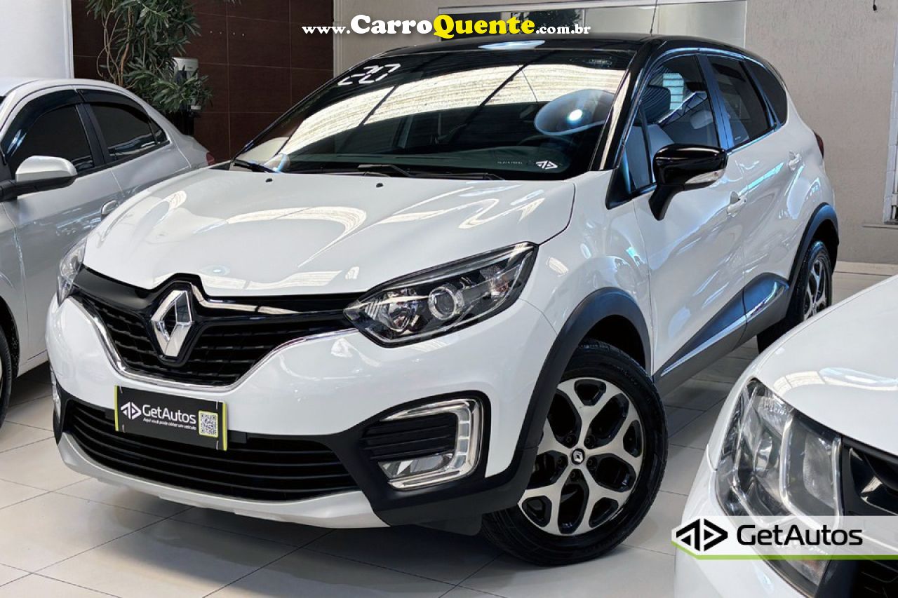 RENAULT   CAPTUR INTENSE 1.6 16V FLEX 5P AUT.   BRANCO 2020 1.6 FLEX - Loja