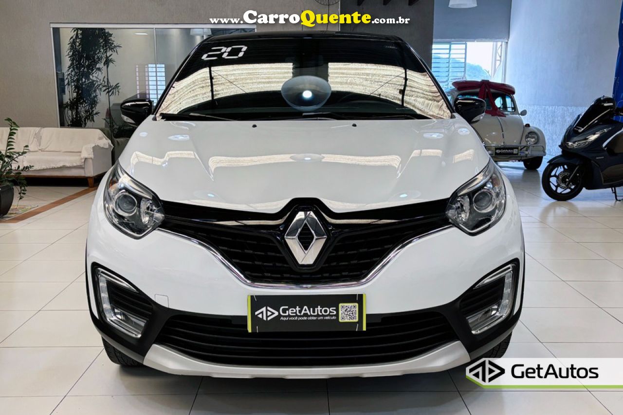 RENAULT   CAPTUR INTENSE 1.6 16V FLEX 5P AUT.   BRANCO 2020 1.6 FLEX - Loja
