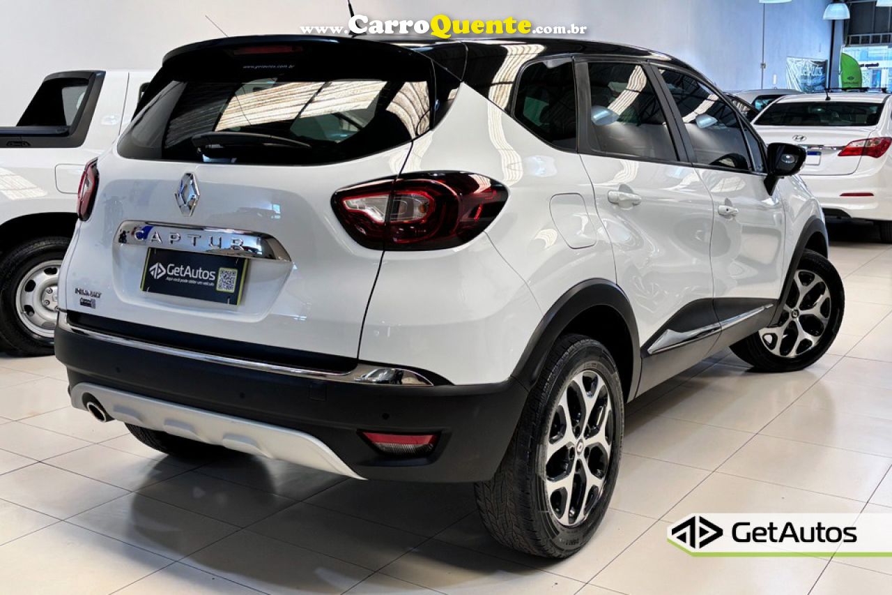 RENAULT   CAPTUR INTENSE 1.6 16V FLEX 5P AUT.   BRANCO 2020 1.6 FLEX - Loja