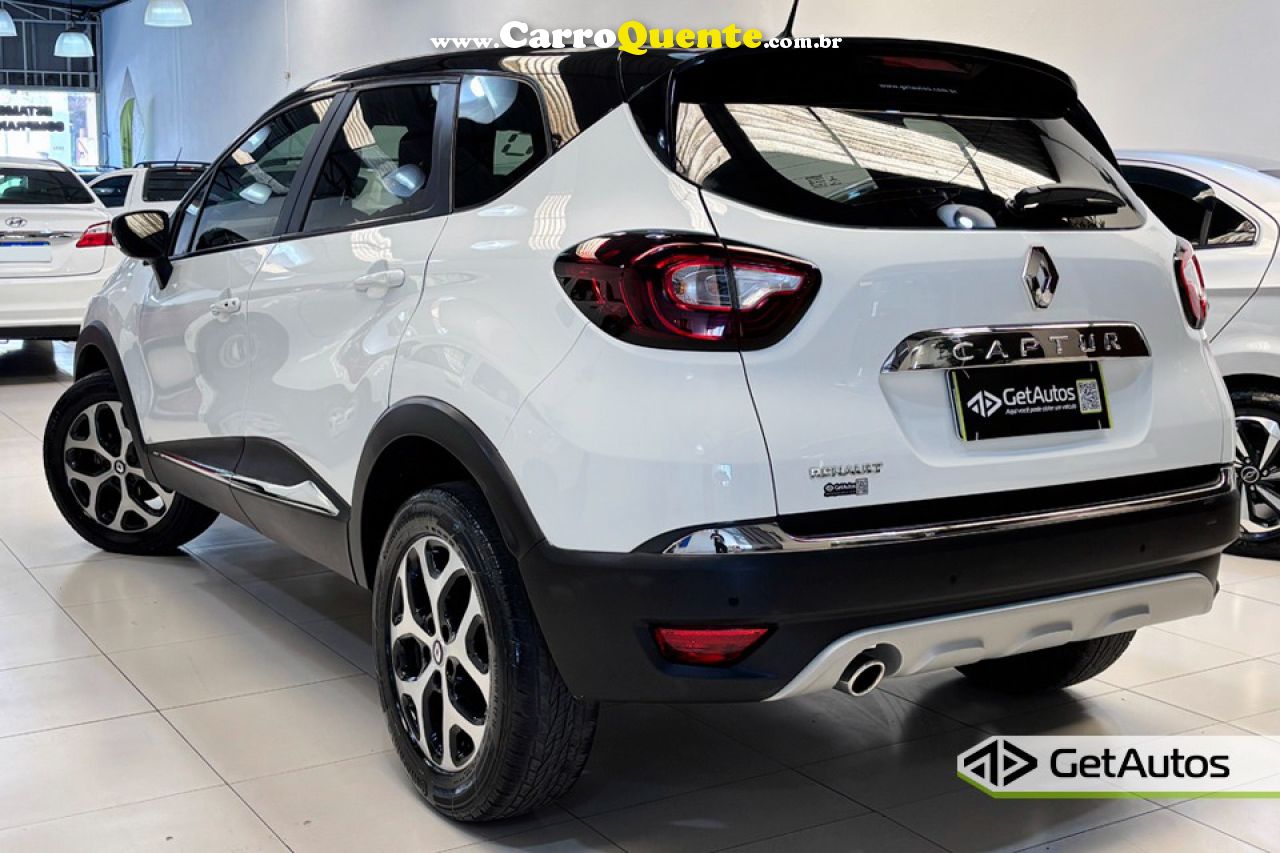 RENAULT   CAPTUR INTENSE 1.6 16V FLEX 5P AUT.   BRANCO 2020 1.6 FLEX - Loja