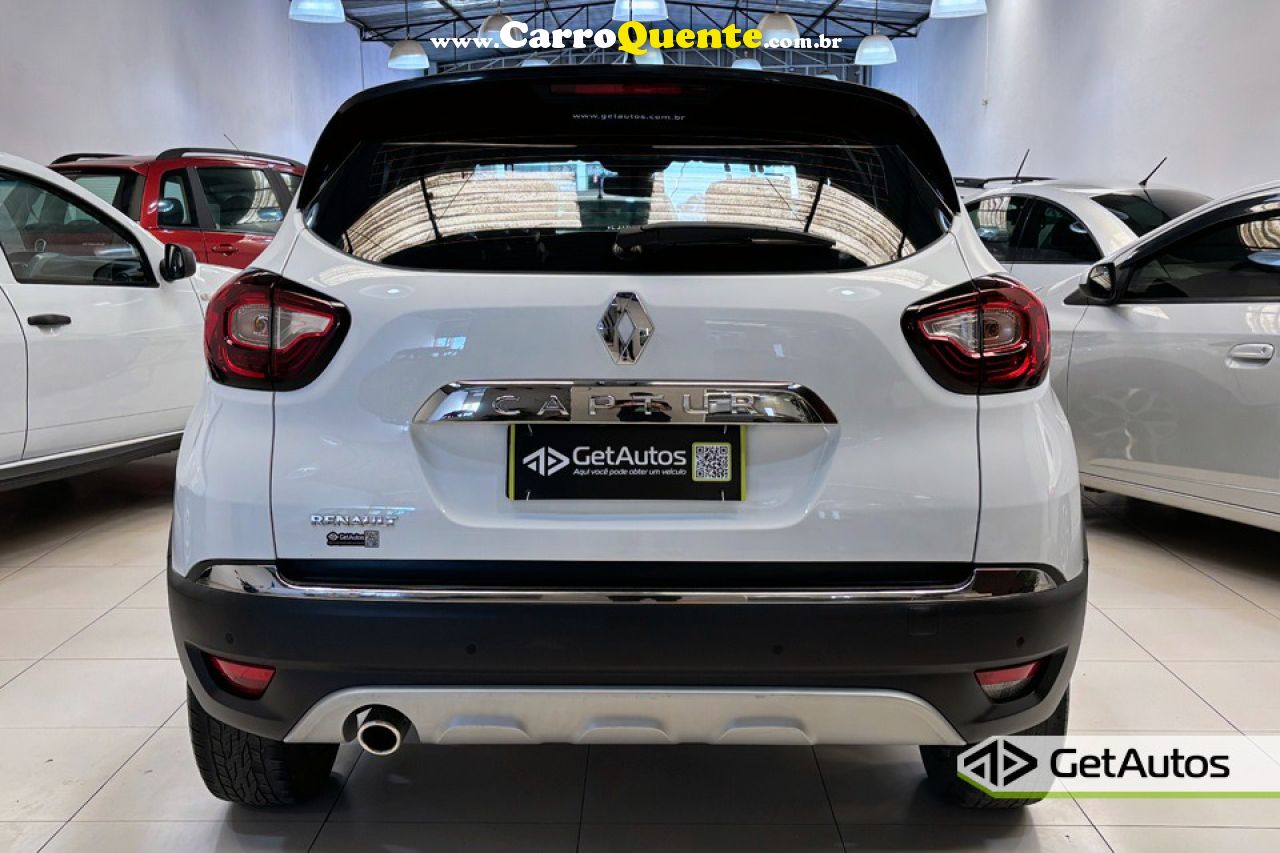 RENAULT   CAPTUR INTENSE 1.6 16V FLEX 5P AUT.   BRANCO 2020 1.6 FLEX - Loja