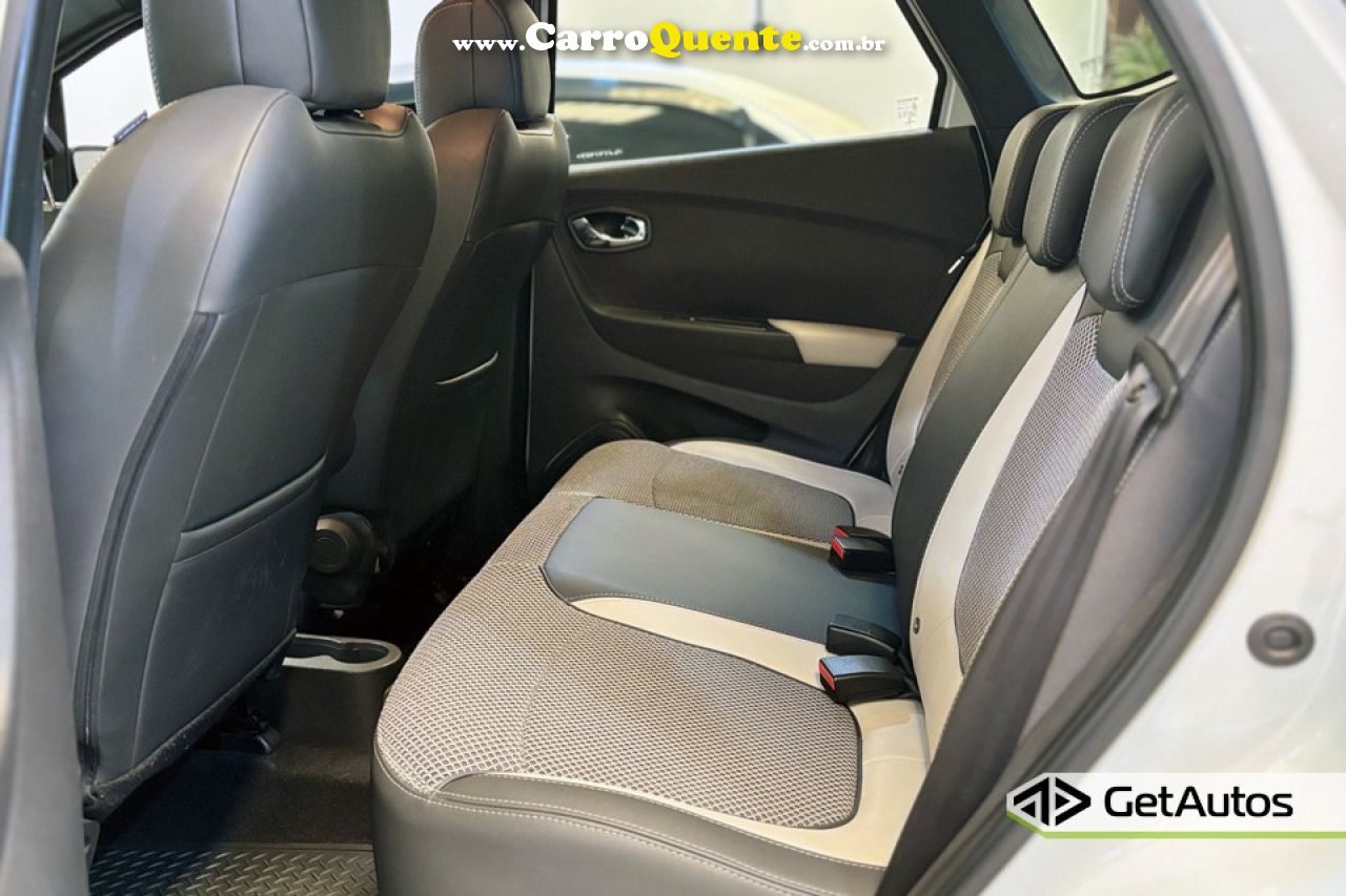 RENAULT   CAPTUR INTENSE 1.6 16V FLEX 5P AUT.   BRANCO 2020 1.6 FLEX - Loja