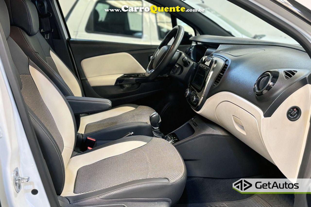 RENAULT   CAPTUR INTENSE 1.6 16V FLEX 5P AUT.   BRANCO 2020 1.6 FLEX - Loja