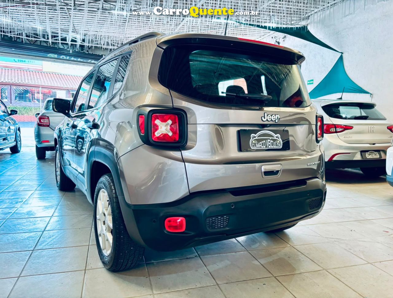 JEEP   RENEGADE SPORT 1.8 4X2 FLEX 16V AUT.   CINZA 2021 1.8 FLEX - Loja