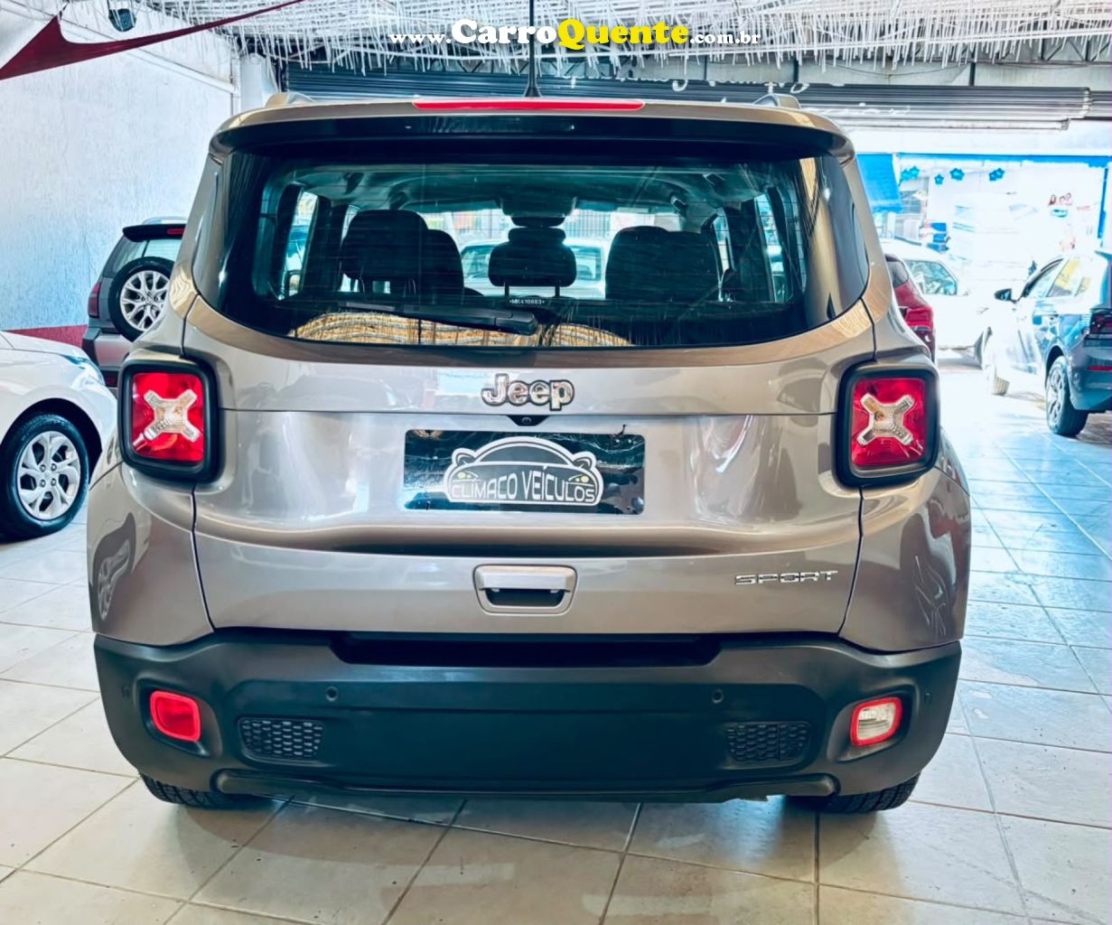 JEEP   RENEGADE SPORT 1.8 4X2 FLEX 16V AUT.   CINZA 2021 1.8 FLEX - Loja