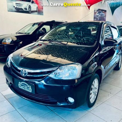 TOYOTA   ETIOS XLS 1.5 FLEX 16V 5P MEC.   PRETO 2016 1.5 FLEX