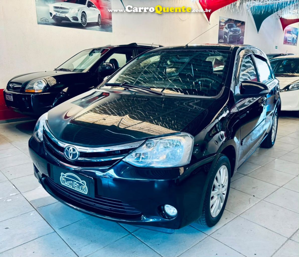 TOYOTA   ETIOS XLS 1.5 FLEX 16V 5P MEC.   PRETO 2016 1.5 FLEX - Loja