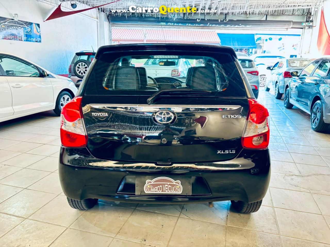 TOYOTA   ETIOS XLS 1.5 FLEX 16V 5P MEC.   PRETO 2016 1.5 FLEX - Loja