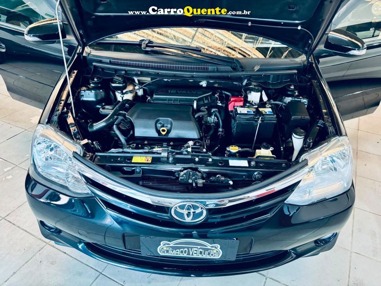 TOYOTA   ETIOS XLS 1.5 FLEX 16V 5P MEC.   PRETO 2016 1.5 FLEX - Loja