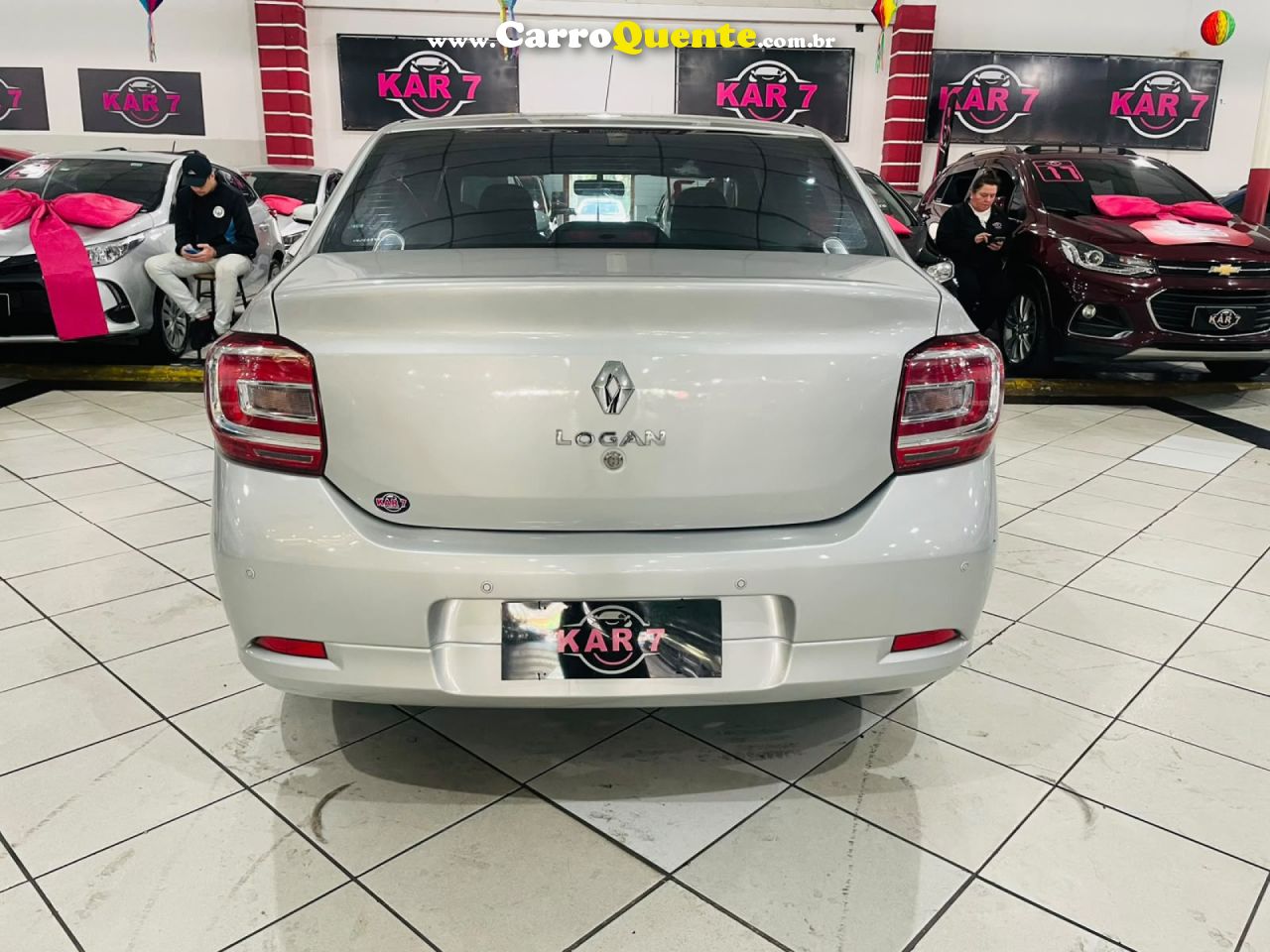 RENAULT   LOGAN AUTHENTIQUE FLEX 1.0 12V 4P   PRATA 2017 1.0 FLEX - Loja
