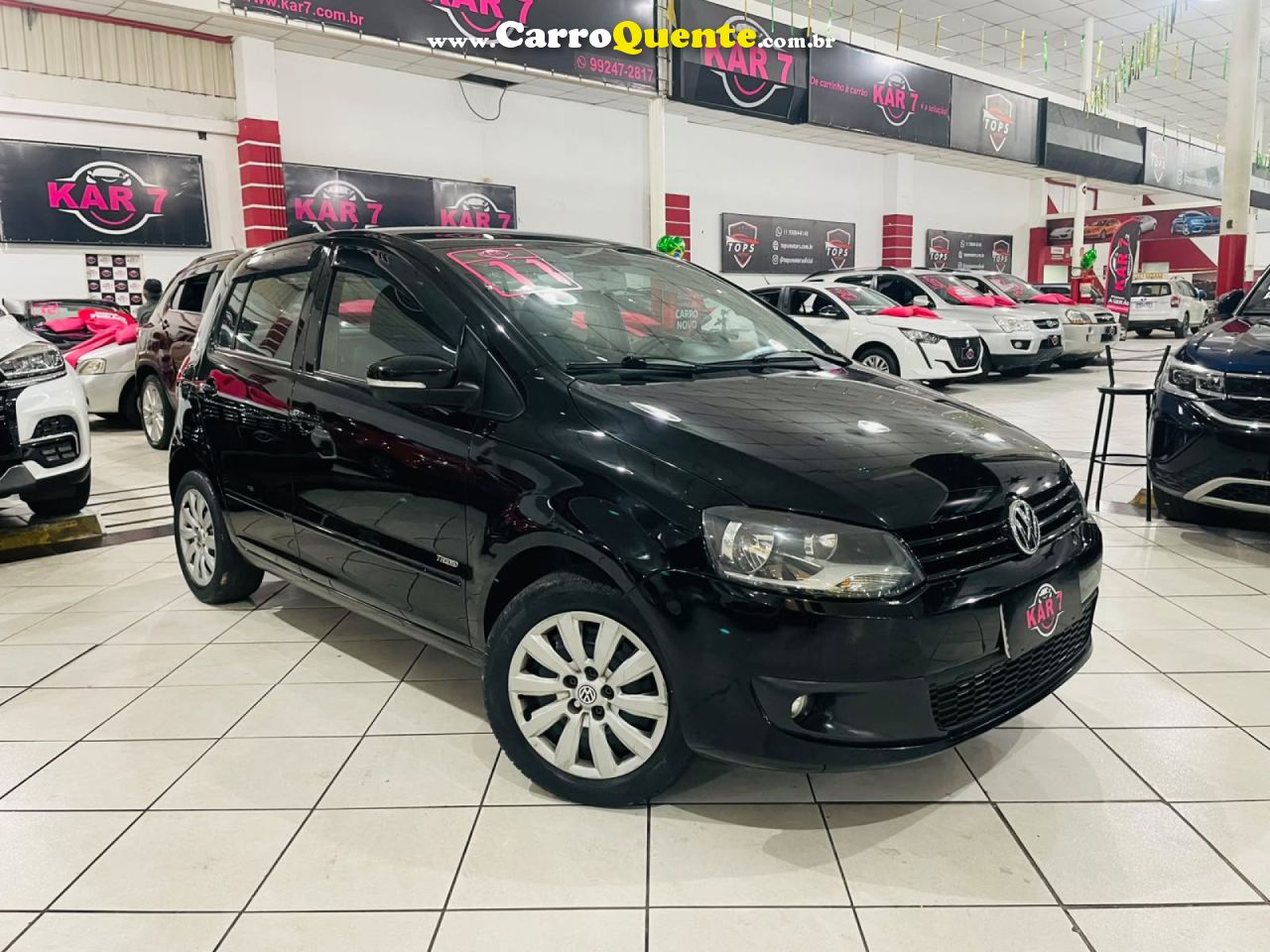 VOLKSWAGEN   FOX 1.6 MI TOTAL FLEX 8V 5P   PRETO 2011 1.6 FLEX - Loja
