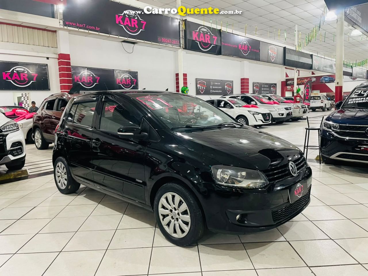VOLKSWAGEN   FOX 1.6 MI TOTAL FLEX 8V 5P   PRETO 2011 1.6 FLEX - Loja
