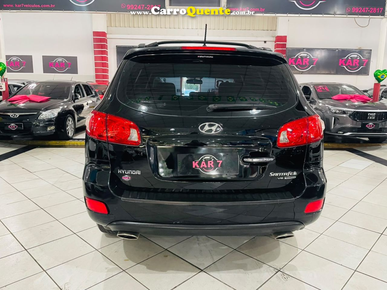 HYUNDAI   SANTA FE GLS 2.7 V6 4X4TIPTRONIC   PRETO 2010 2.7 GASOLINA - Loja