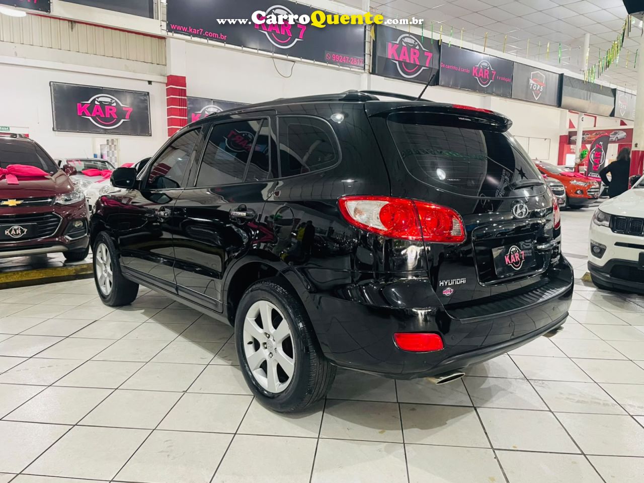 HYUNDAI   SANTA FE GLS 2.7 V6 4X4TIPTRONIC   PRETO 2010 2.7 GASOLINA - Loja