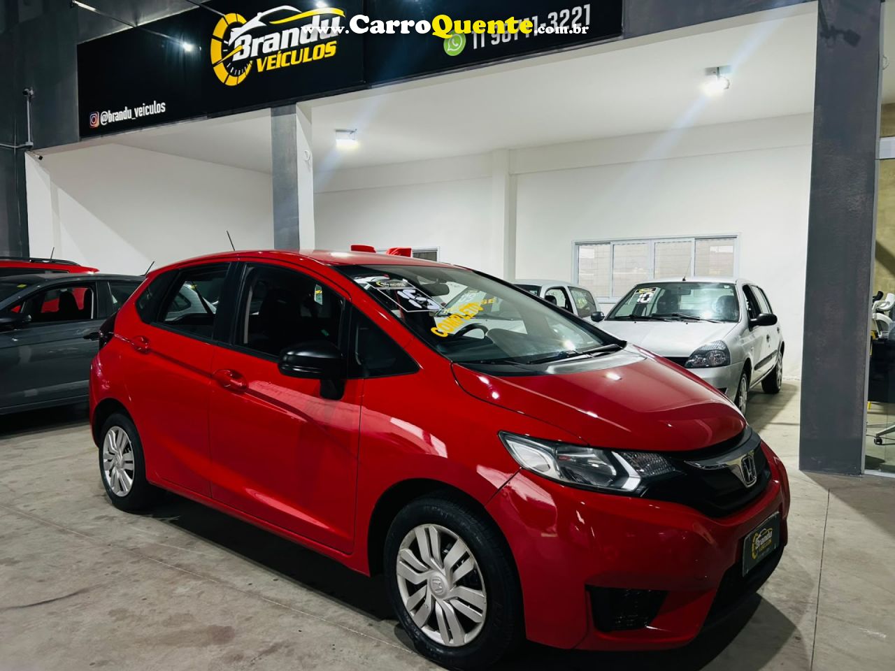 HONDA   FIT DX 1.5 FLEXONE 16V 5P MEC.   VERMELHO 2015 1.5 GASOLINA - Loja