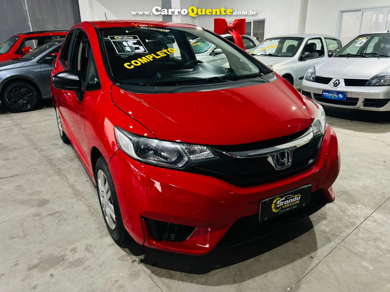 HONDA   FIT DX 1.5 FLEXONE 16V 5P MEC.   VERMELHO 2015 1.5 GASOLINA - Loja