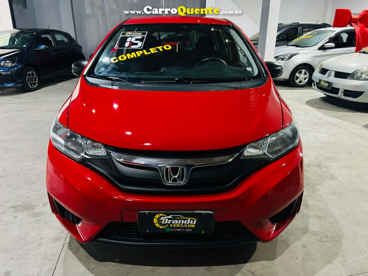 HONDA   FIT DX 1.5 FLEXONE 16V 5P MEC.   VERMELHO 2015 1.5 GASOLINA - Loja