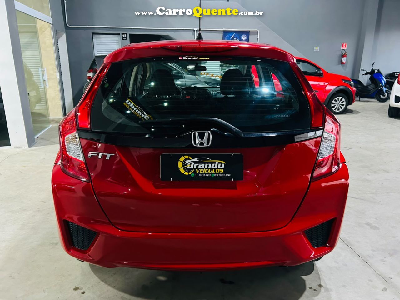 HONDA   FIT DX 1.5 FLEXONE 16V 5P MEC.   VERMELHO 2015 1.5 GASOLINA - Loja