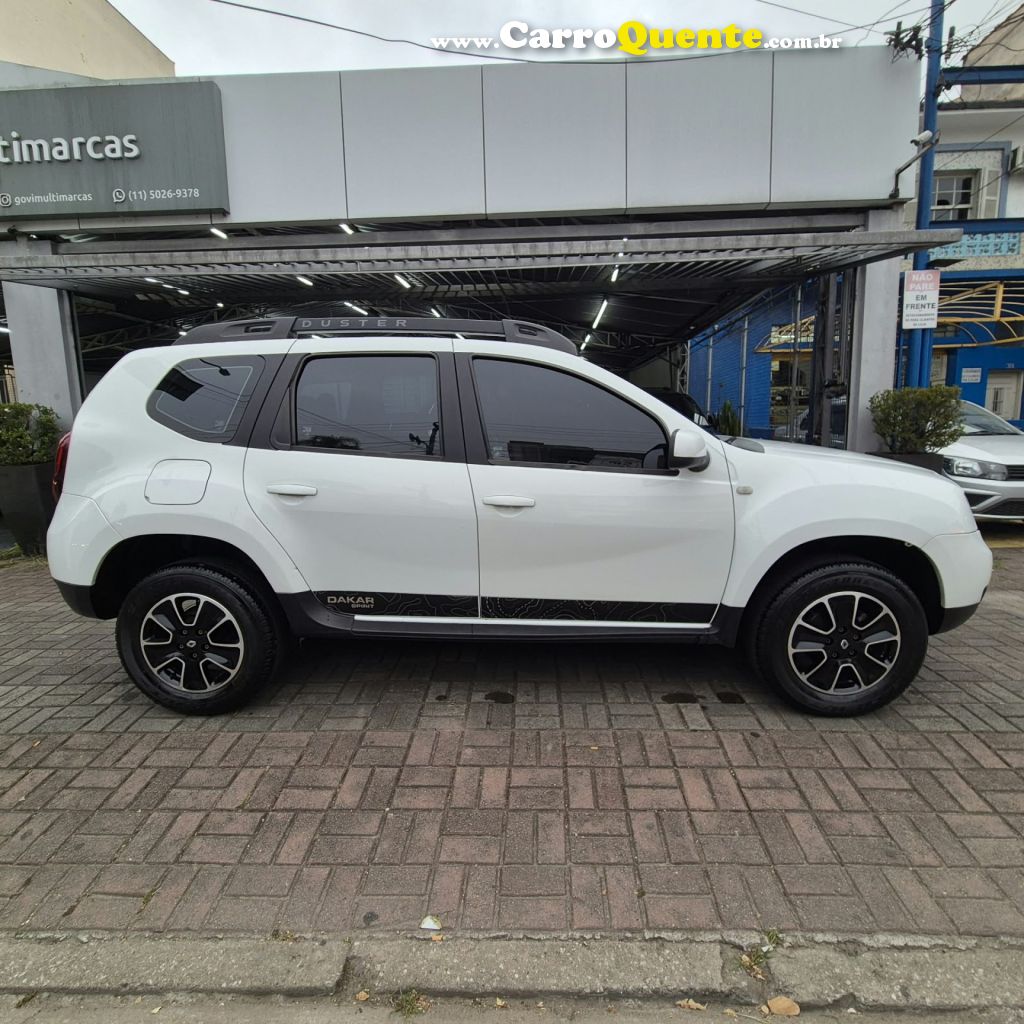 RENAULT   DUSTER DAKAR 4X2 1.6 HI-FLEX 16V MEC.   BRANCO 2016 1.6 FLEX - Loja
