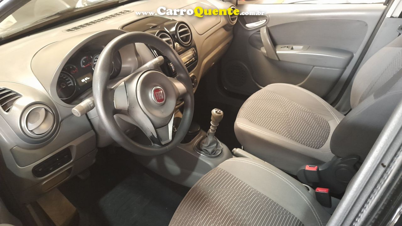 FIAT   PALIO ATTRA.ITÁLIA 1.4 EVO F.FLEX 8V 5P   PRETO 2013 1.4 GASOLINA - Loja