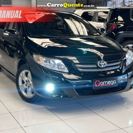 TOYOTA   COROLLA XLI 1.81.8 FLEX 16V MEC.   PRETO 2009 1.8 FLEX