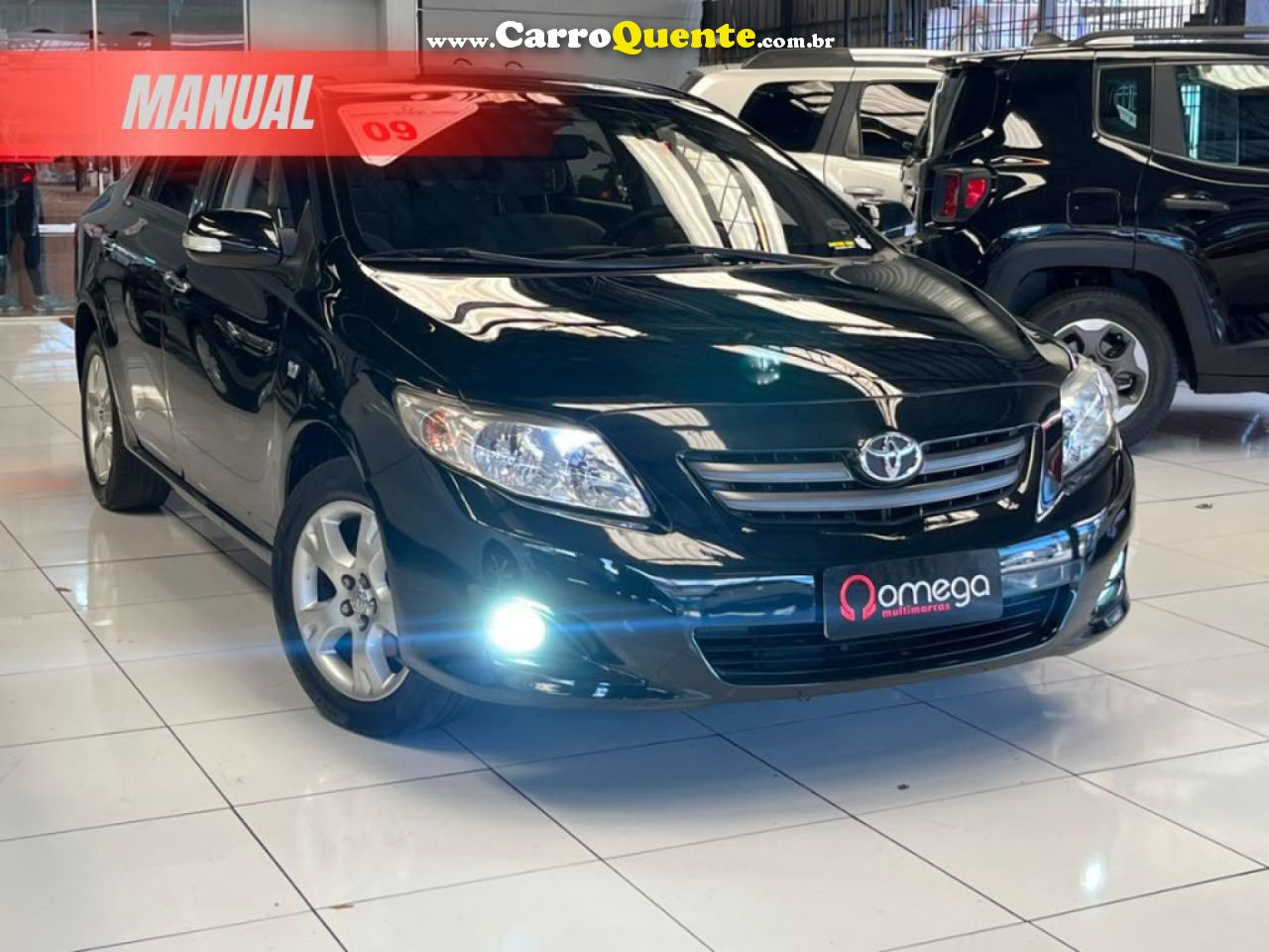 TOYOTA   COROLLA XLI 1.81.8 FLEX 16V MEC.   PRETO 2009 1.8 FLEX - Loja